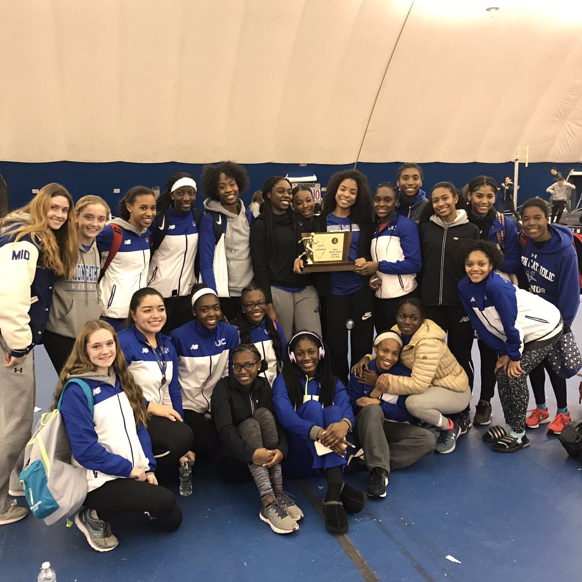 The UC girls did it again!
The Vikings successfully defended its State Non-Public A Track and Field title today to keep its undefeated season alive. 
Congrats!
More to come in this.