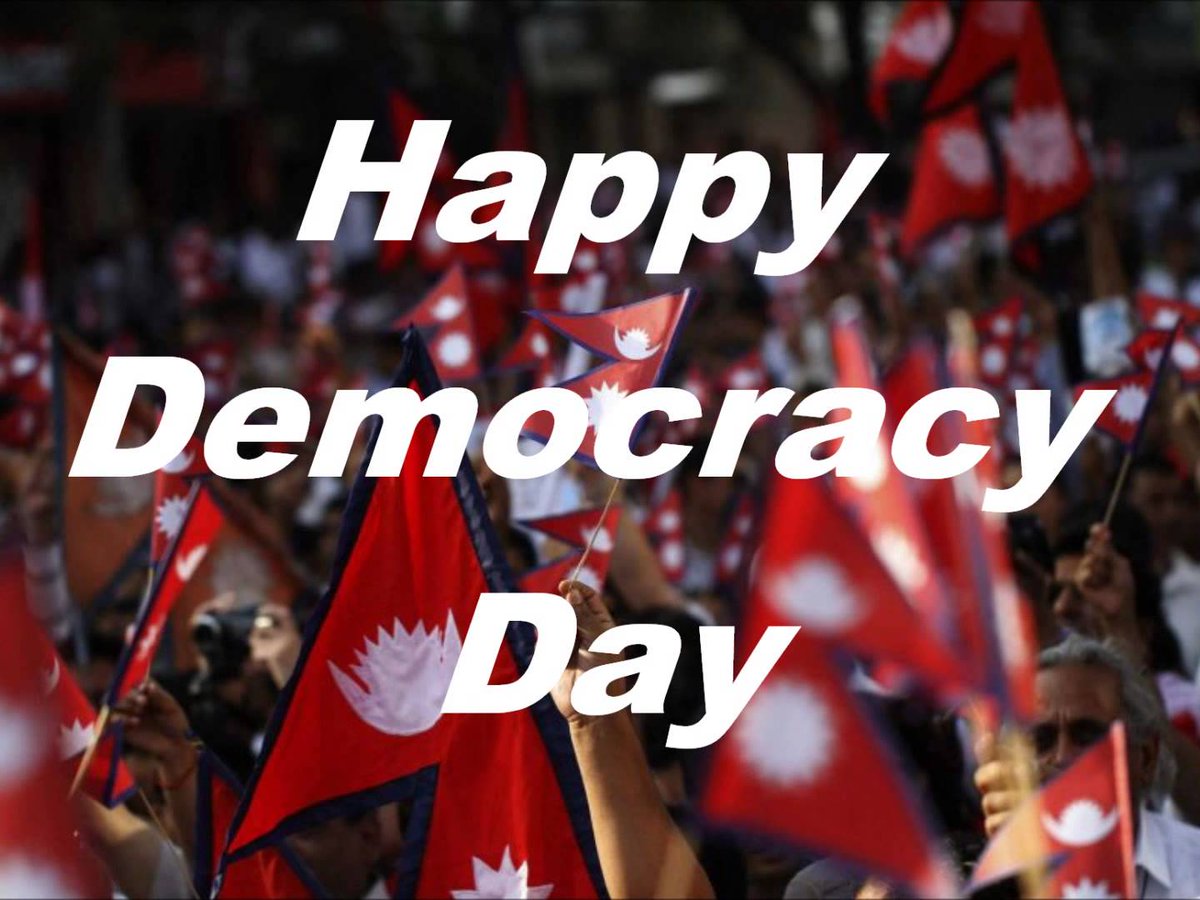 Happy Democracy Day to all the Nepalese :)