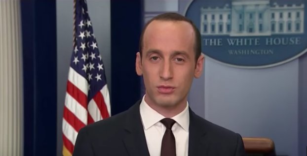 ahalter10's tweet photo. Stephen Miller looks like a demon's Human Suit #StephenMiller #demon #TrumpAdministration https://t.co/E32nvkn4It