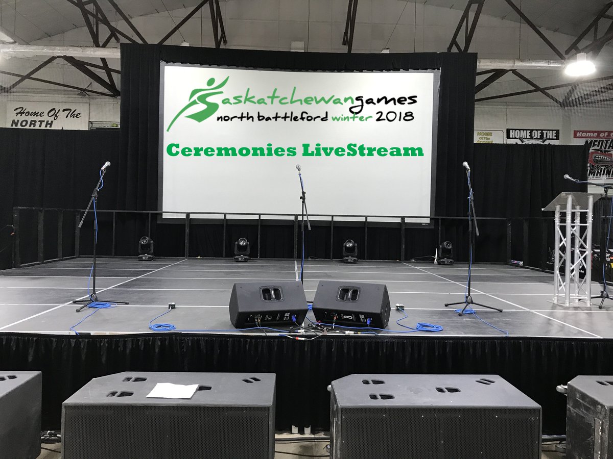 2018SaskGames's tweet photo. Can't make it to our Opening Ceremonies? Watch it live here right now: https://t.co/Wv7U87hBMK #celebratewintersbest #2018swg https://t.co/Ypuv61SCAj