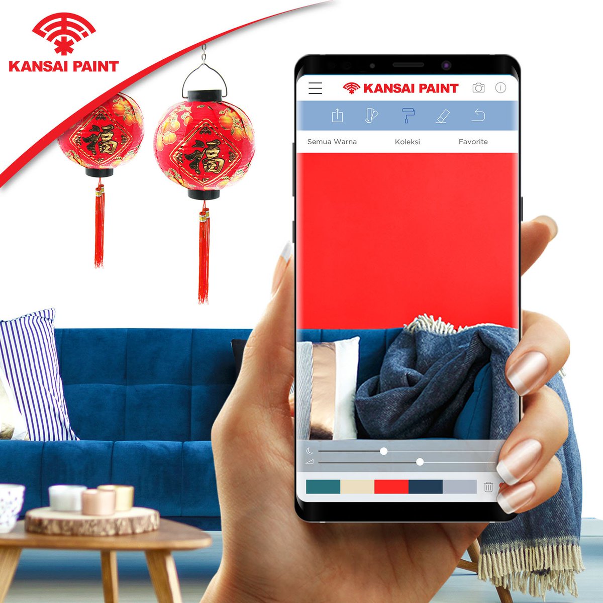 ColouringLifeID's tweet photo. Caranya:
1. Install aplikasi KANSAI VISUALIZER dari playstore / app store
2. Pilih fitur warnai kembali
3. Ambil foto dinding ruangan di rumah mu
4. Warnai dinding di foto tersebut DENGAN TEMA IMLEK
5. Share hasil editan fotonya
6. Kirim screenshot postingan kamu
(2/2) https://t.co/AH230Url1t
