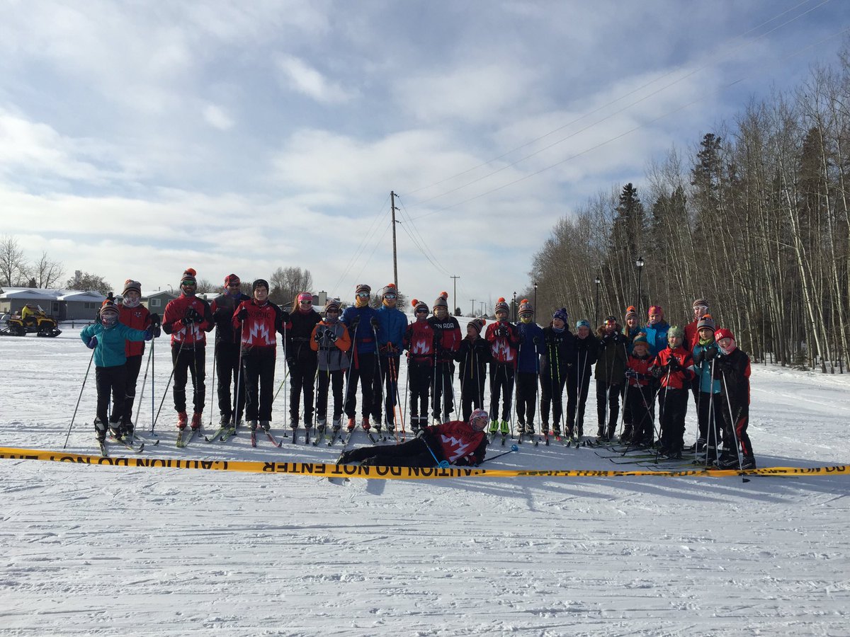 Zone 4 out for a ski on Birchwood trails.  Making the best of the day despite the races being cancelled d/t cold temp. #ITSGAMESTIME