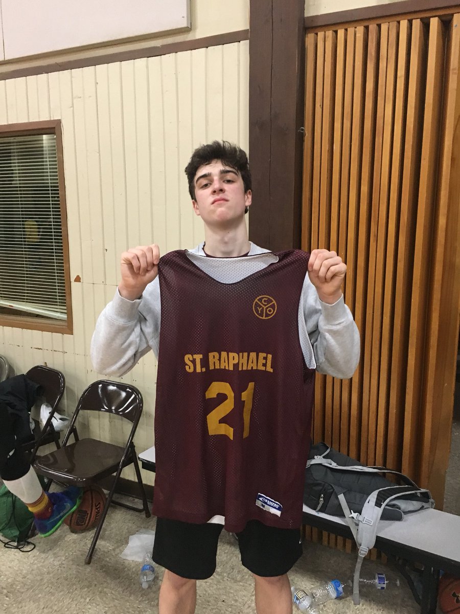 srs_cyo's tweet photo. Emotional final game for Matt Pietch in a raider uniform, as he takes his talents to North Lakewood next year. St Raphael Athletic Director already says the number 21 will never be worn by a raider ever again. #didntseeitcoming #GoEagles #Catsup #overrated #wheresmusca https://t.co/tz14Xq0l7O