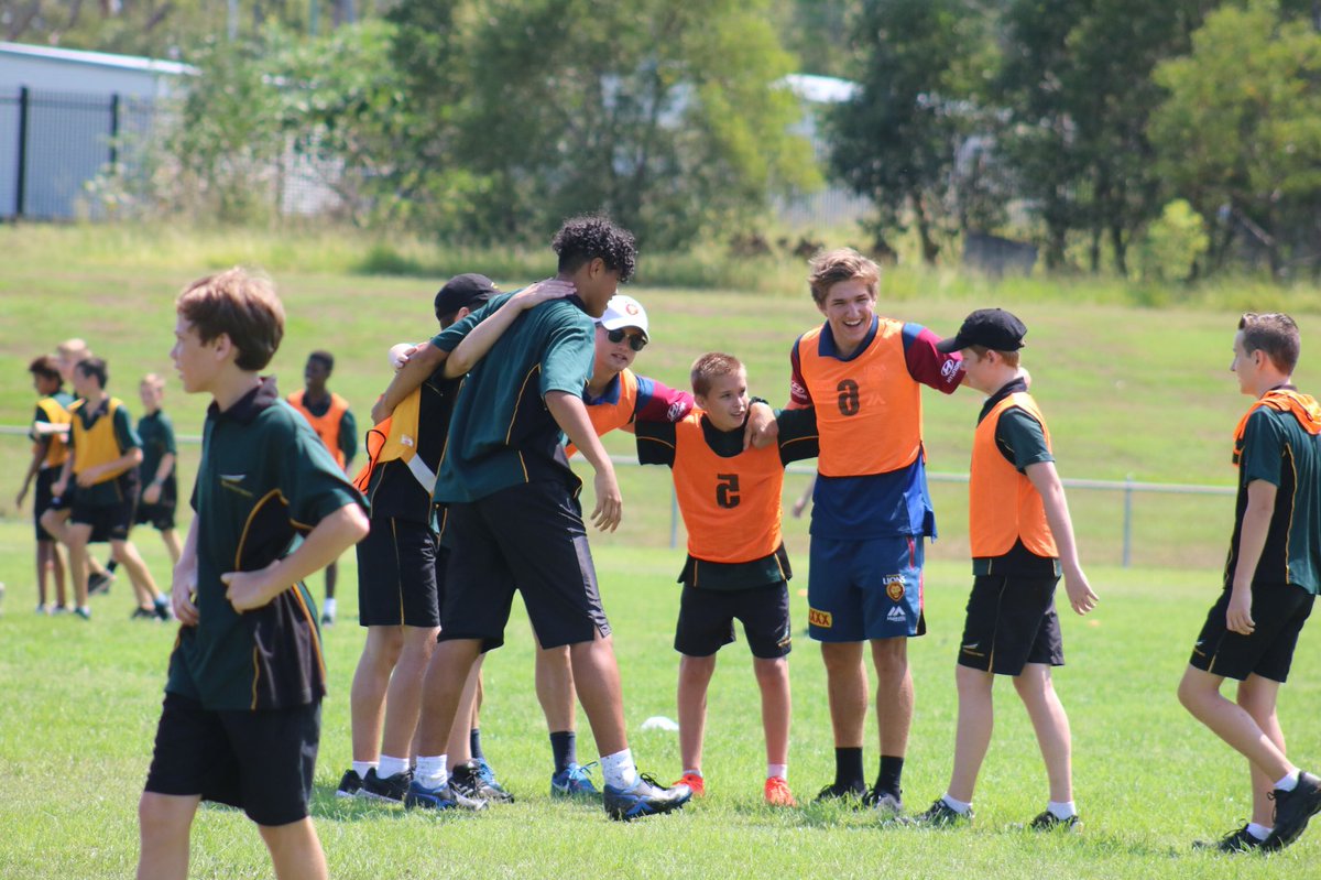 brisbanelions's tweet photo. Game time! Orange team is looking dangerous. 

#AFLCommunityCamp https://t.co/1bAiBNWrDP