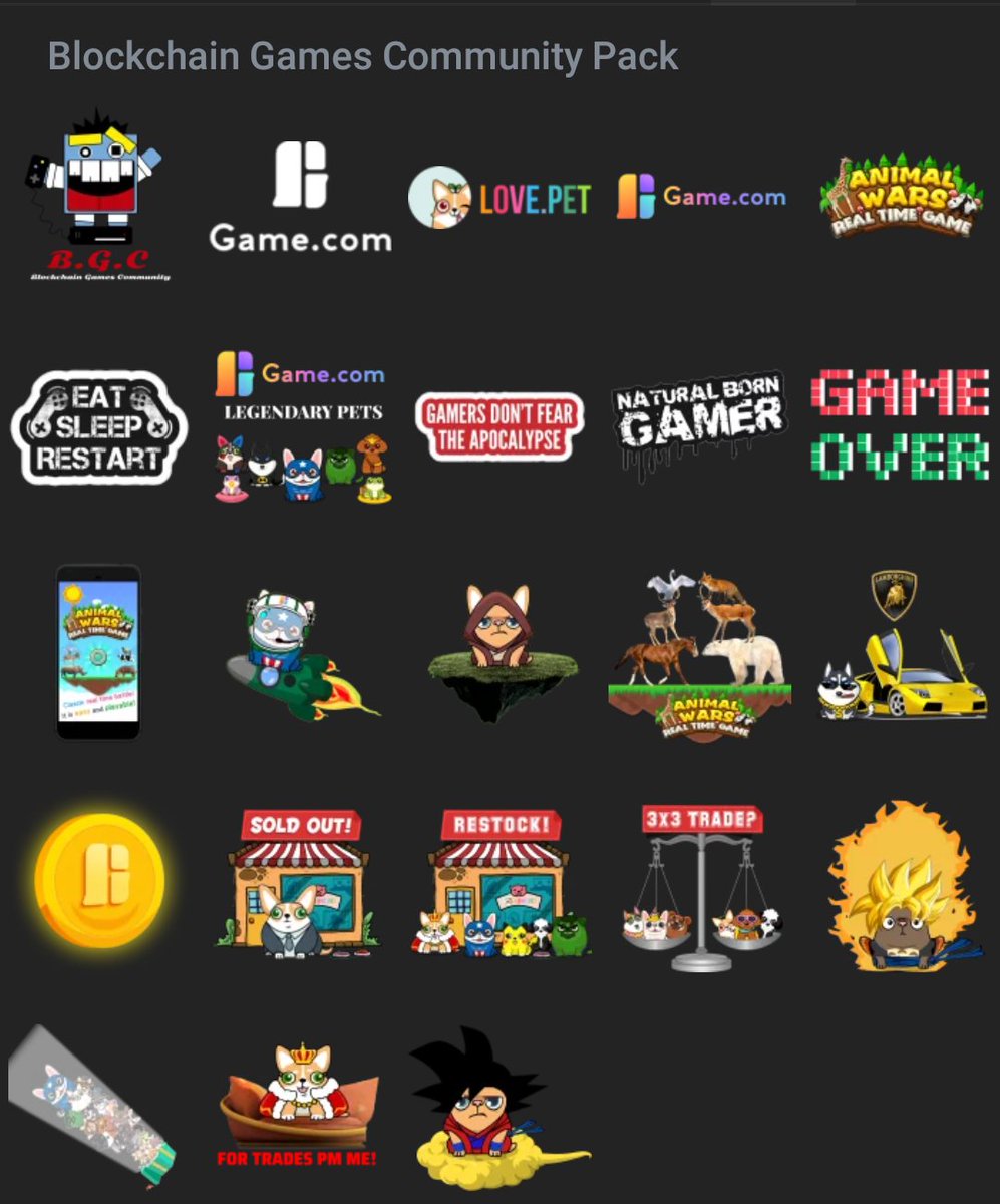 NEW STICKERS MADE FOR https://t.co/NmObkxFcPD! Feel free to download the  pack https://t.co/HEoDhvdNnV Share it with your firends!! --- #petplanet  #trondogs $gtc $eth $trx #bitcoin #ethereum #blockchain @gelert  @gameblockchain @justinsuntron #Telegram