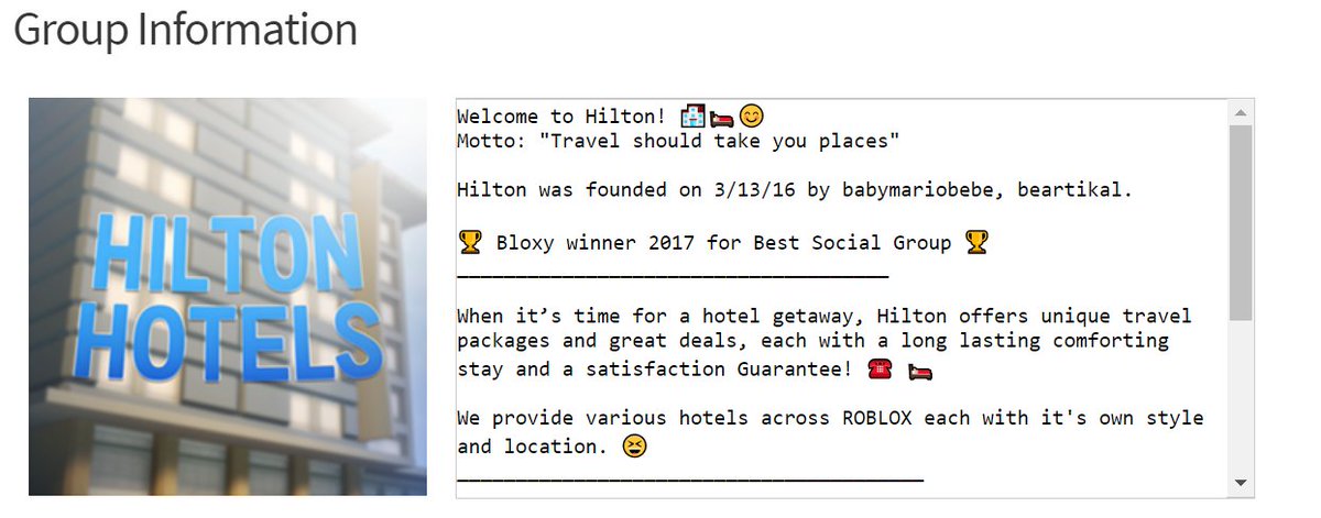 Babymariobebe On Twitter We Can Proudly Say This Now - roblox hilton hotels group