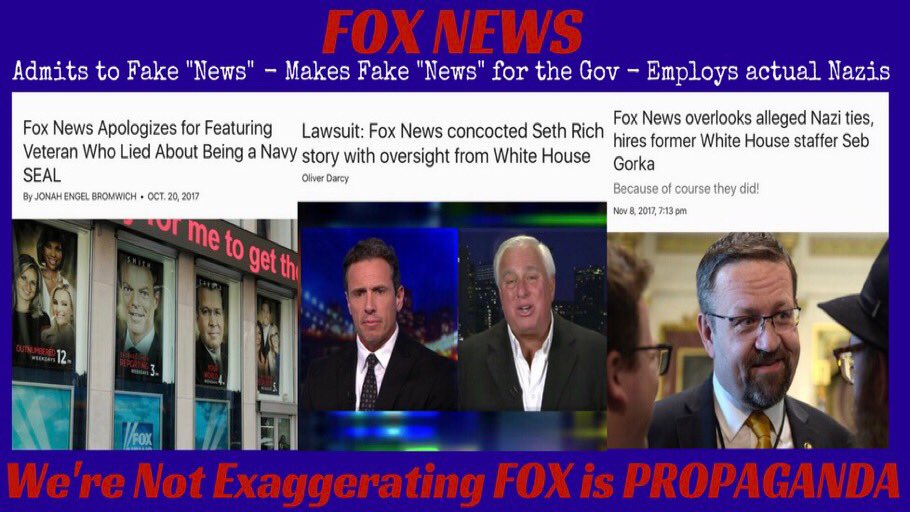 AHamiltonSpirit's tweet photo. Everything people need to know about #FOX.../3
Spread the word...
#MarchForOurLives #voteNRAout #voteFOXout #voteGOPout #VoteThemOut #TheResistance https://t.co/yOCxVUVSS0