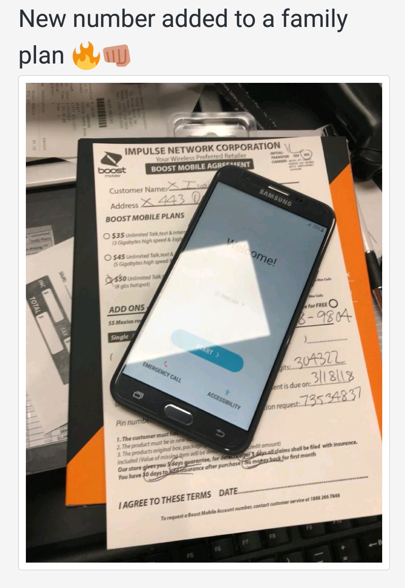 ronestra27's tweet photo. @ronestra27 New number added to a family killer plan #westillopen #wegotyou @DaveBerginVIP @BDP_AlexR device protection added to this new number @Deisy_SPG @ariel3_SPG @ https://t.co/Yo6rCpnFlx