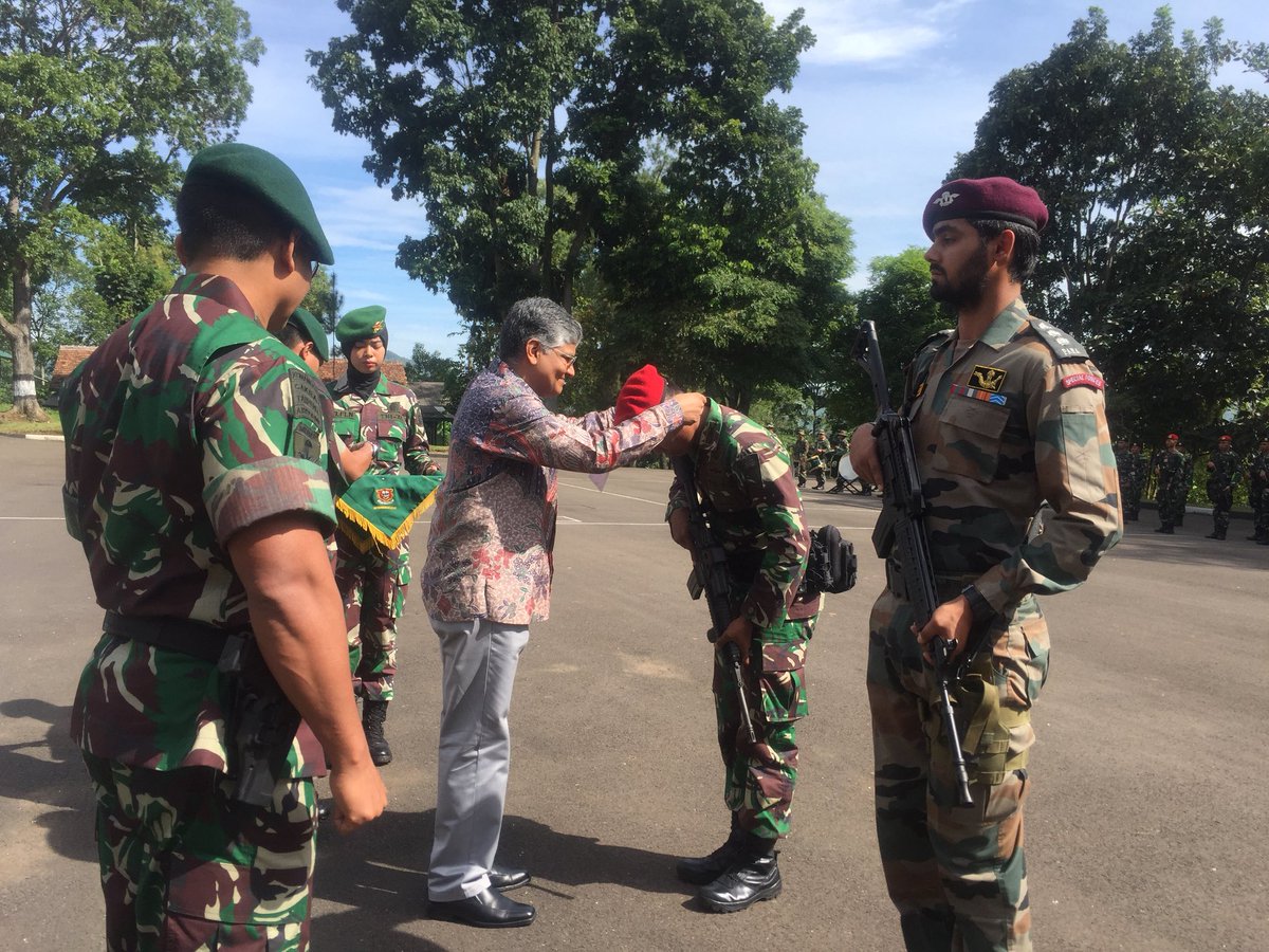 IndianEmbJkt's tweet image. Opening Ceremony of Garuda Shakti - VI/2018 Joint Exercise @tni_ad #IndiaIndonesia #JointExercise #Armies