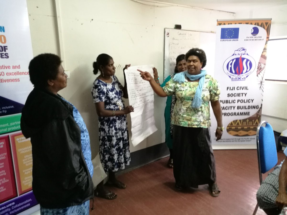 MaharajNeil's tweet photo. @FijiCouncil partners with Ra Naari Parishad to host Rakiraki-Tavua District Level Policy Dialogue Forum under Fiji Civil Society Public Policy Capacity Building Programme funded by @ForumSEC and @EUPasifika

@gogohut @MaharajNeil .@eucufiji @EUPasifika https://t.co/45qLuJ0LlW