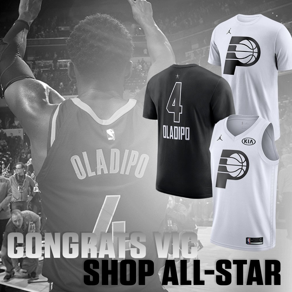 Looking for @VicOladipo #NBAAllStar gear? @PacersTeamStore has you covered: bit.ly/2BBKMvx https://t.co/3GHB2yvAwh