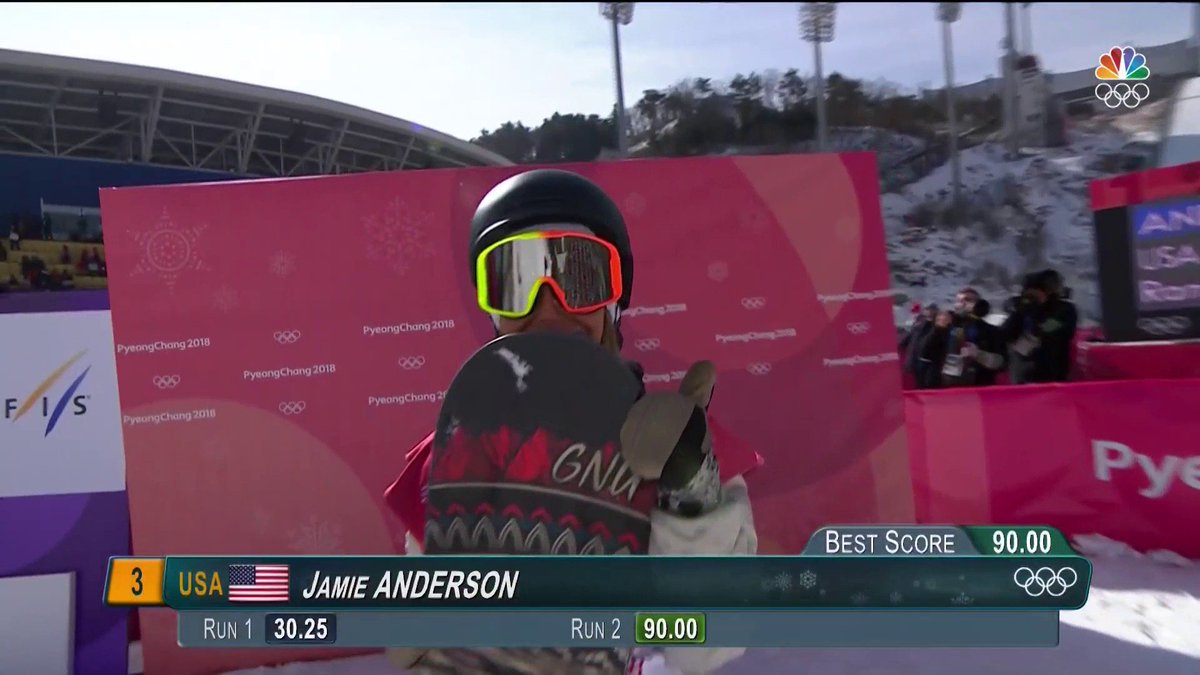 NBCOlympics's tweet photo. 👍 @JamieAsnow https://t.co/kycS7hAKBj