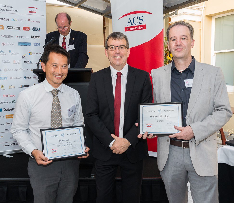 HON <a href="/Davekellymp/">Dave Kelly</a> Minister for Water; Fisheries; Forestry; Innovation and ICT at the <a href="/acsfoundation/">ACS Foundation</a> ceremony recognising recipient Shannon Woodbury's scholarship provided by <a href="/Diversus_Aust/">Diversus</a> #lovemyjob