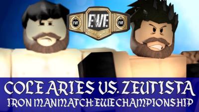 EWENetworkRBLX's tweet photo. It's confirmed! #TheBest @rcoleisaninjago will take on #TheAnimal @RealZeutaz for the @EWENetworkRBLX Clean Championship at #Destiny in an IRON MATCH MATCH..! https://t.co/4XVdLuCXWf