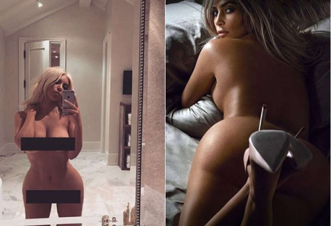 Kim kardashian posts new naked pic in crazy location.