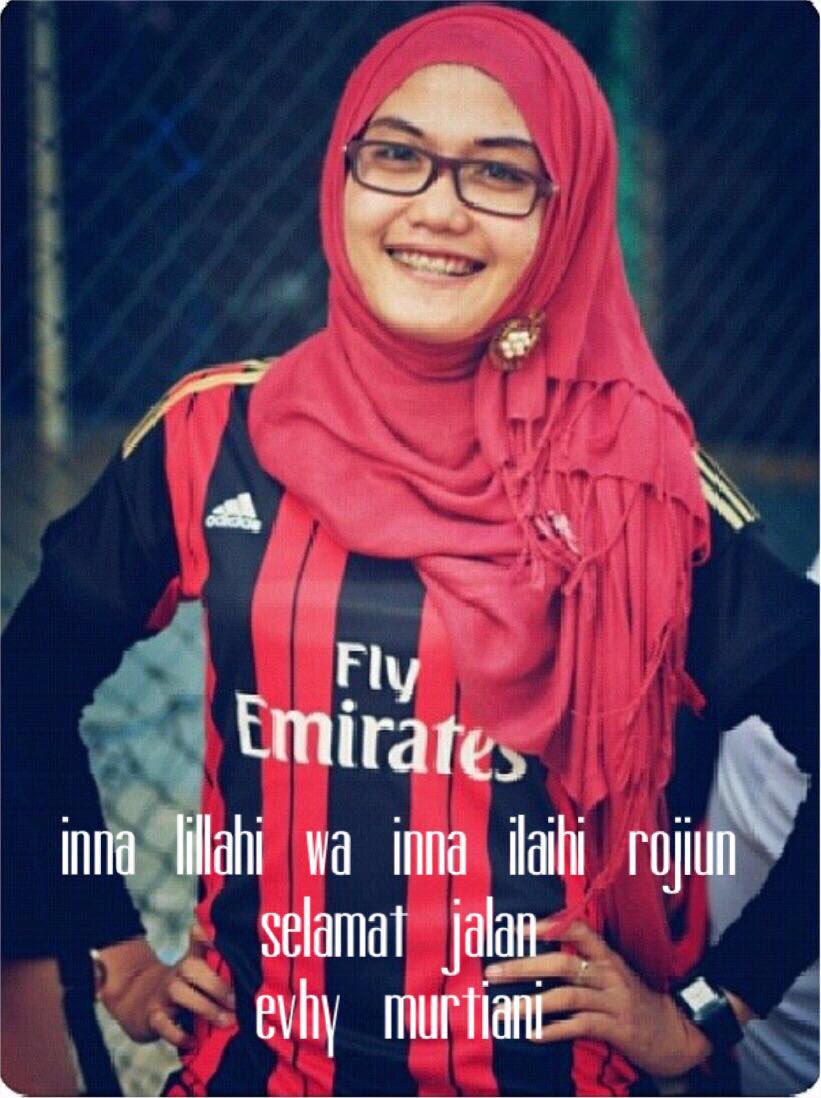 Innalilahi Wainailaihi Rojiun..
telah berpulang kerahmatullah sahabat, teman, saudara kita
Angel milanisti indonesia sezione palu (023) @⁨Evhymurtiani⁩
Mohon doa dari teman” semua agar evhy diberikan tempat terbaik disisi Allah SWT.
Amin.