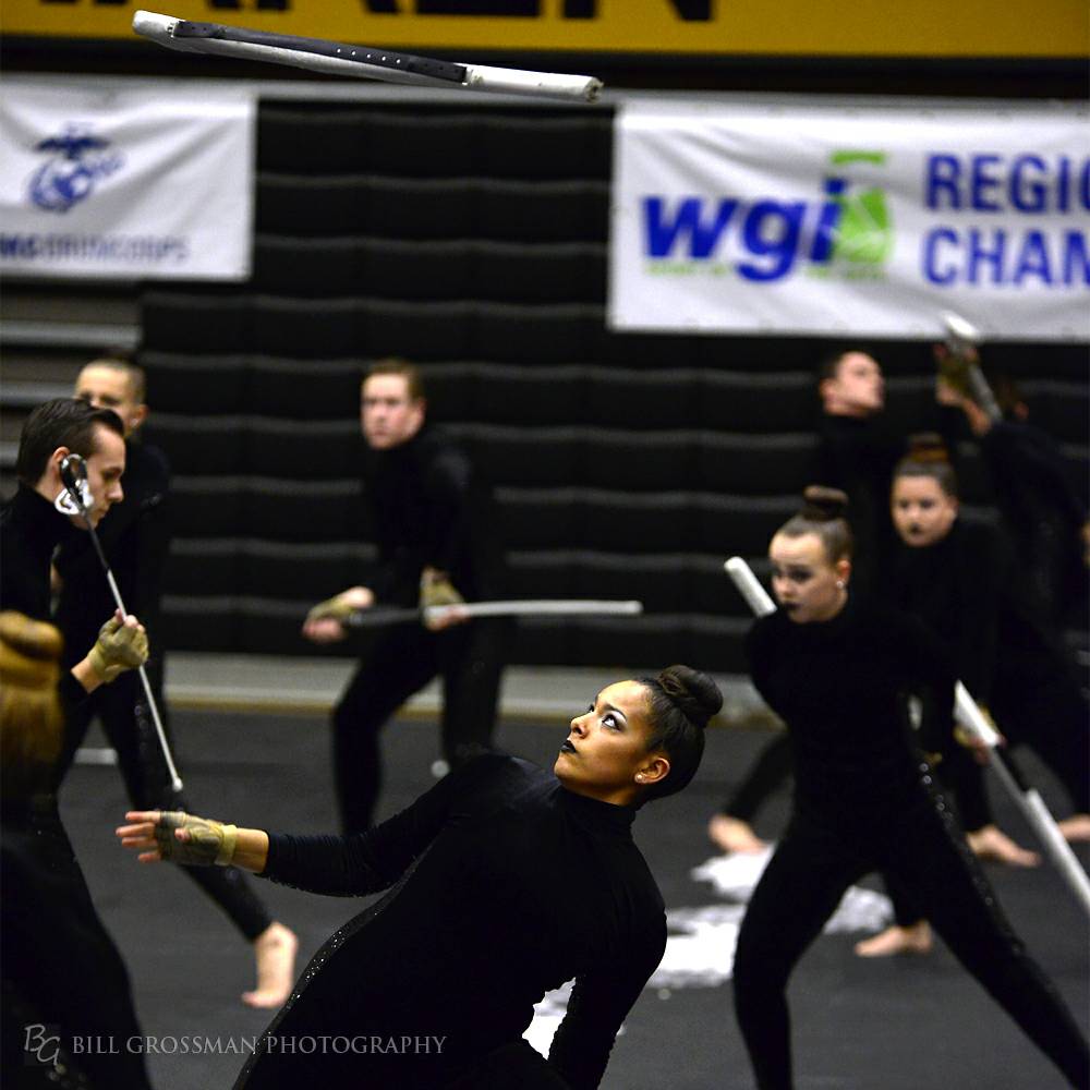 billgrossman's tweet photo. Are you kidding me Karla Corral??? The intensity in those eyes...I expected the rifle to burst into flames!!! Love Ya! #IPLove #PiecestoPeace #wgiindy #wgi2018 https://t.co/ucAiVnqR9K
