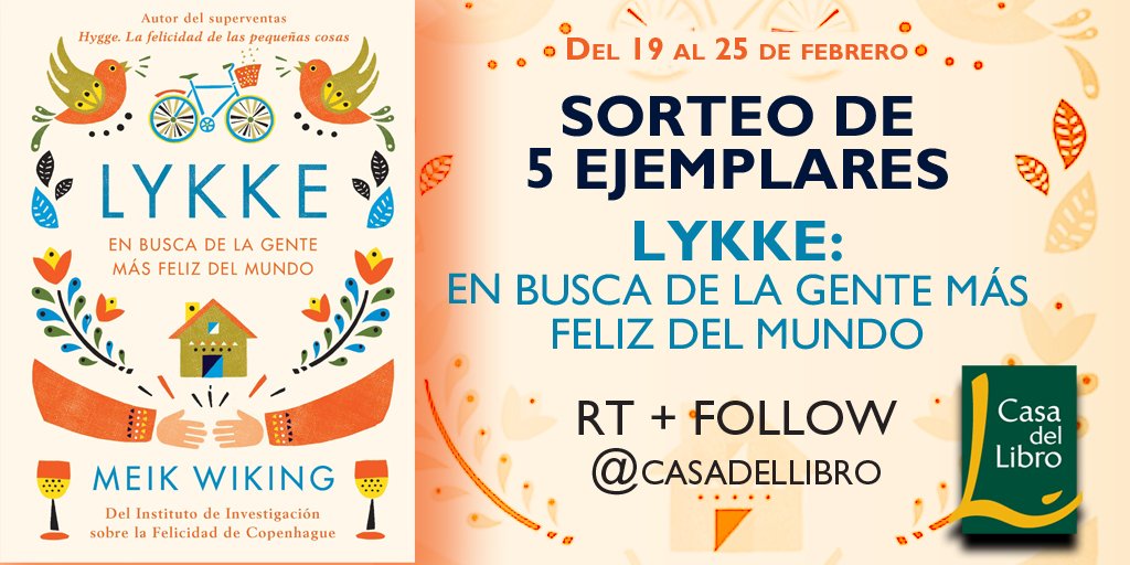 casadellibro's tweet photo. 😝 ¡BUSCAMOS PERSONAS FELICES! 😝

RT + Sigue @casadellibro  y podrás llevarte un ejemplar de #Lykke https://t.co/cJIruy2wOe. Un libro cautivador que nos invita a iniciar esta búsqueda del tesoro de la felicidad a través de historias inspiradores. https://t.co/Yn3reJw7ZE
