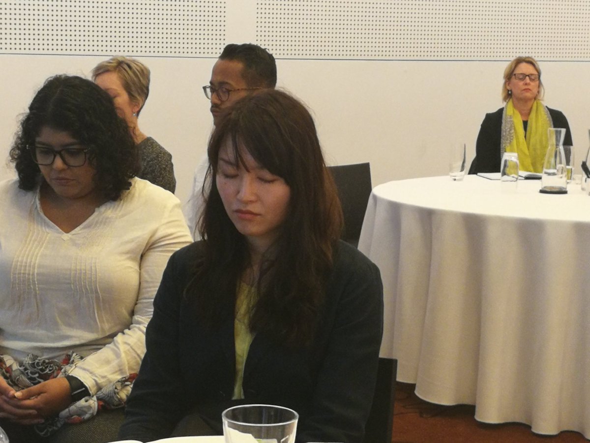SporaNomad's tweet photo. The @ICCAWorld Int Meetings Seminar participants are not sleeping! They are put to "mind-escape" by @ChrisRaudonat of ICS. https://t.co/XxRxB7tmDG
