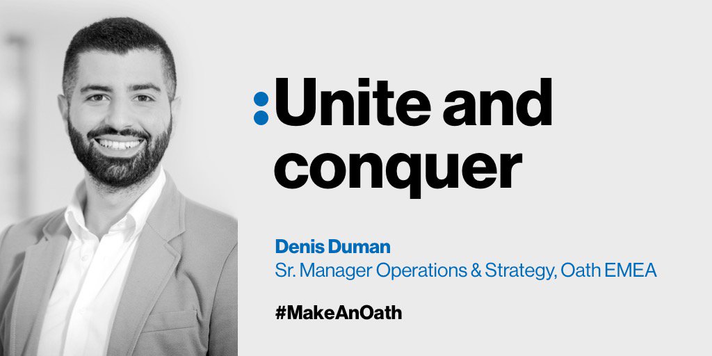 yahoobusinessde's tweet photo. Der Oath von Denis Duman beschreibt die schöne Herausforderung, Menschen und Prozesse grenzüberschreitend zusammenzubringen. #OathDeutschland #MakeAnOath #WhatsYourOath https://t.co/JHOPsjhf2T