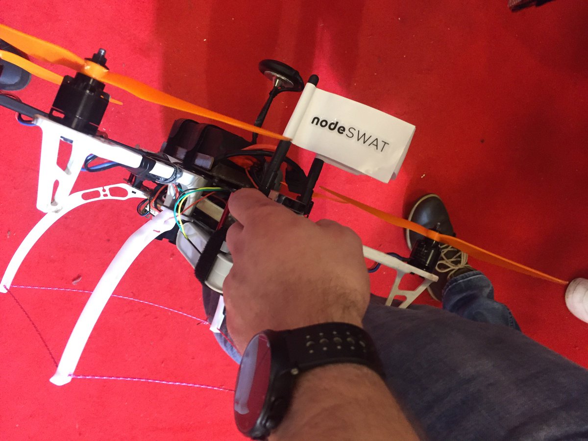 nodeSWAT's tweet photo. nodeSWAT team at Robotex 2017 Tallinn. Eagerly waiting for 2018 event!  #throwbackpic #robotex @RobotexInt https://t.co/NzJCX8guPx