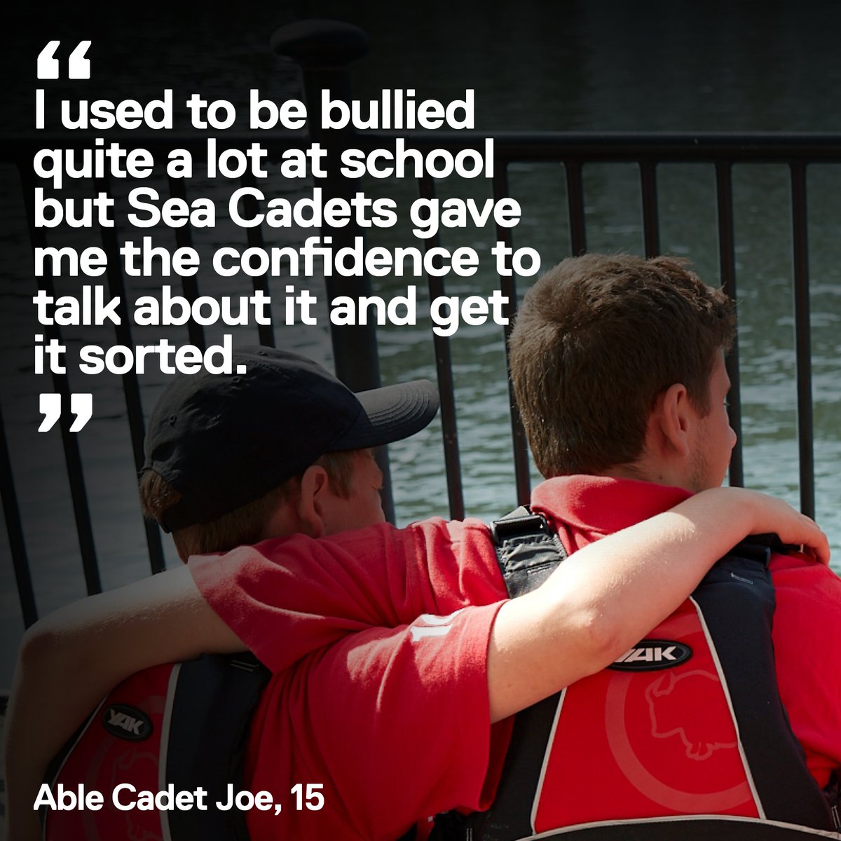 “I used to be bullied quite a lot at school but Sea Cadets gave me the confidence to talk about it and get it sorted. I’ve made lots of friends, as well, I think that made me more sociable and less nervous when I meet new people.” 

💬 Joe, 15 #NeverOrdinary