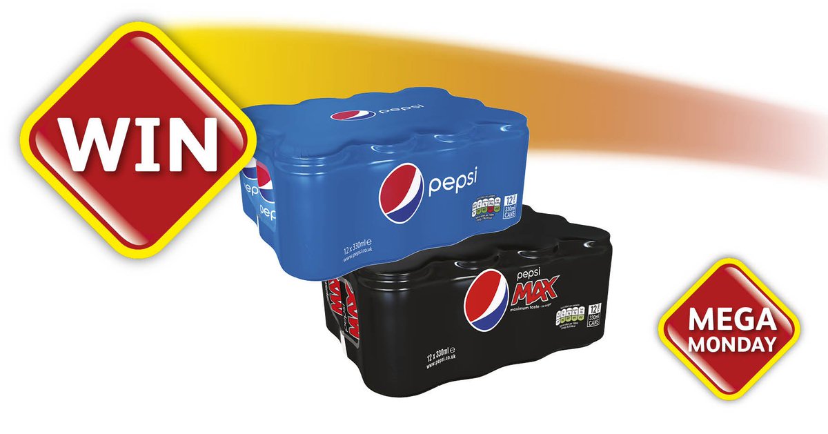 #WIN with #MegaMonday!

For your chance to #WIN a 12pack of <a href="/pepsi/">Pepsi</a> + a 12pack of @PepsiMaxUK,  simply RT &amp; Follow <a href="/myLondis/">Londis (NOT ACTIVE)</a>! #TryItLoveIt 

#LondisMegaDeals