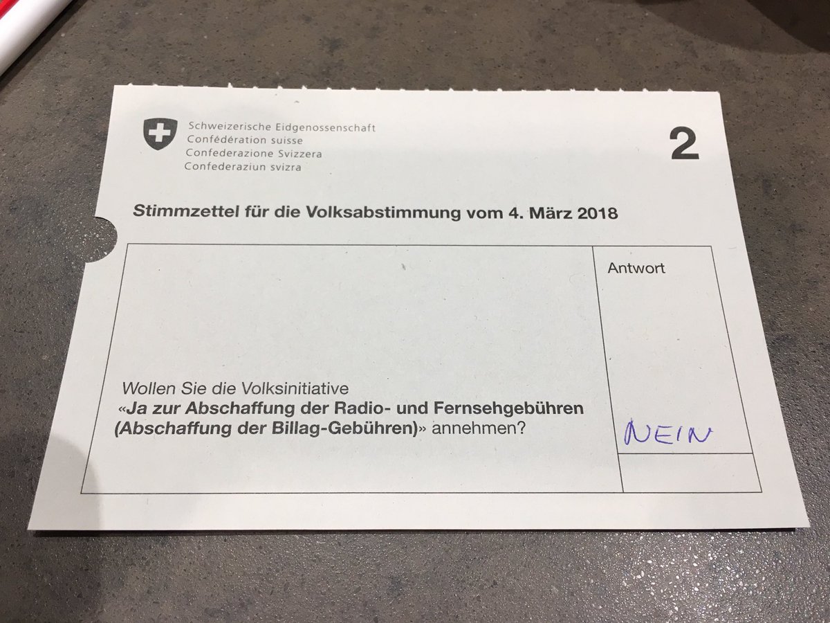 nur zu gerne hätte ich der ausufernden SRG einen Schuss vor den Bug gegeben, aber das Risiko, ungewollt zu treffen ist mir zu gross #NoBILLAG