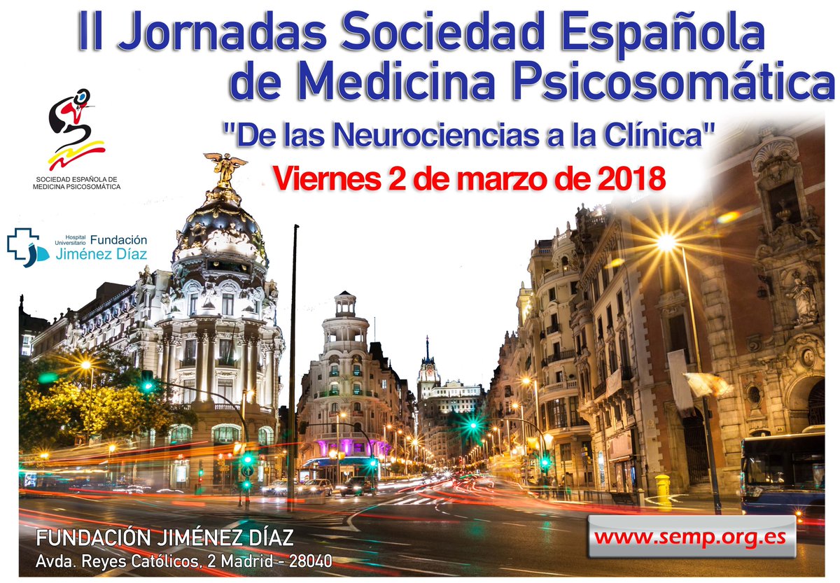II Jornadas SEMP #Neurociencias #Clínica #medicina #psicosomática #psicología semp.org.es