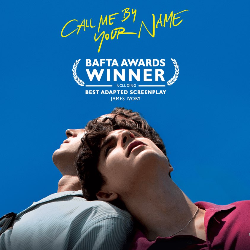 A huge congratulations to #CMBYN’s James Ivory for winning Best Adapted Screenplay at the #BAFTAAwards!