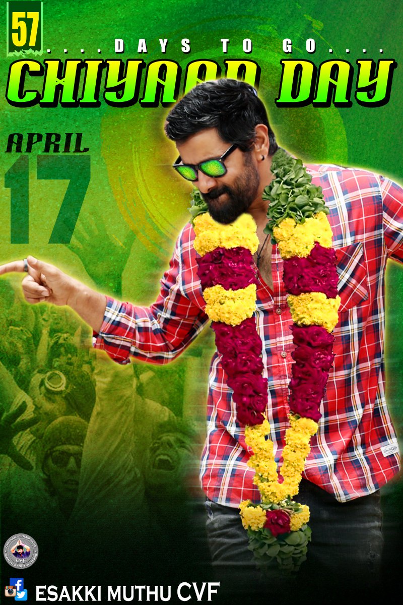 ibrahim167's tweet image. Retweeted Esakki muthu Cvf (@CvfKutty):

57 days to go
#CHIYAANDAY
#APRIL17  fb.me/G9TbfFZs