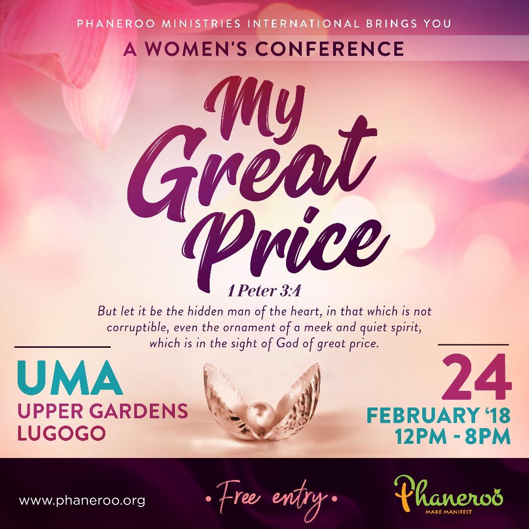 cathiebnek's tweet photo. #MyGreatPrice
#AWomensConference
#24thFeb18
#Phaneroo
@NAWOUga @ugchristiannews @XfmUG @DembeFm @GalaxyFMUg @UNRA_UG @KCCAUG @URAuganda @StateHouseUg @Sandra_Suubi @fsnakazibwe @UgandaMediaCent @spiritfmug @spi
Ladies, you are invited for this conference. https://t.co/buzvqacGpj