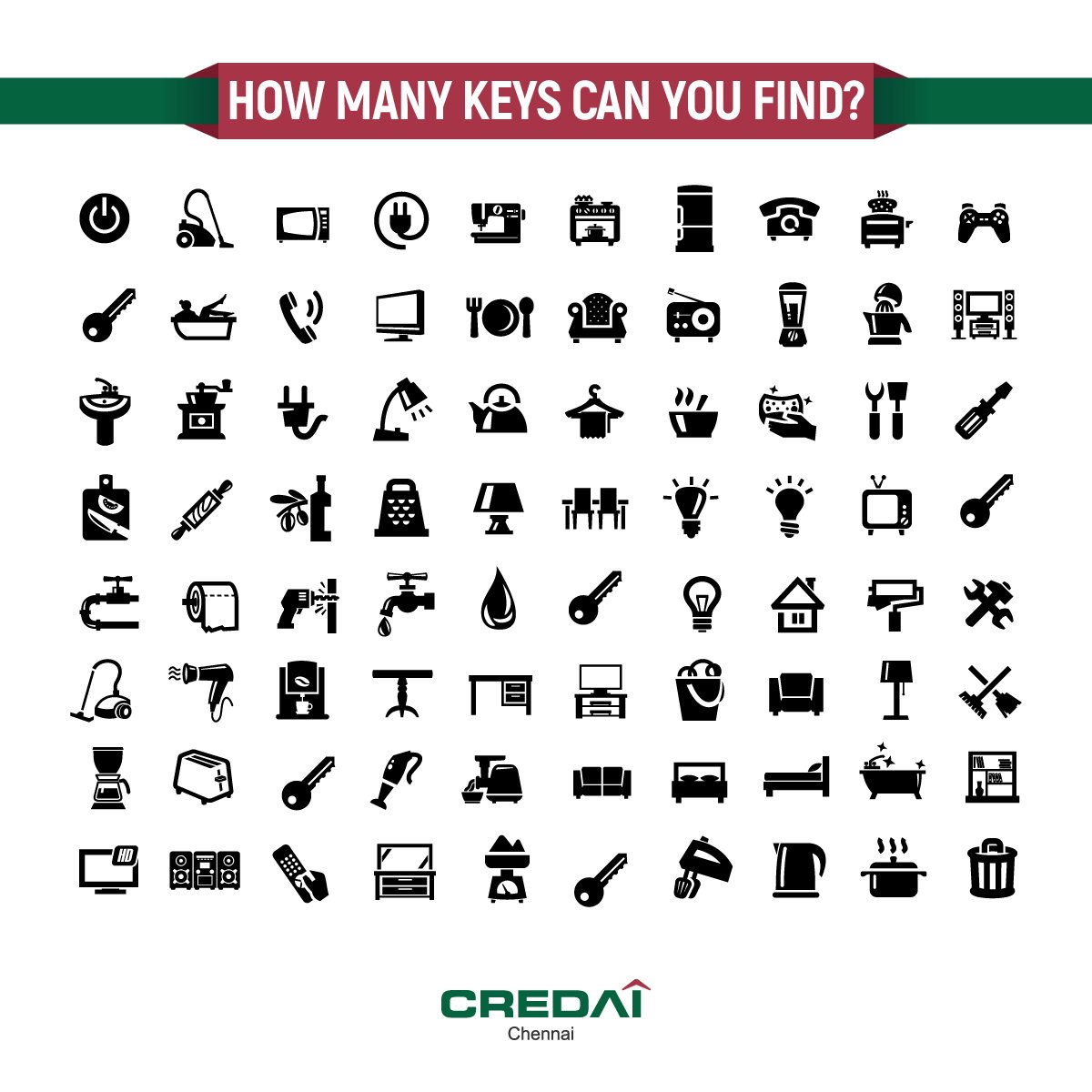 credaichennai's tweet photo. #ContestAlert #FPcontest
Time to test your visual skills!
Guess the number of keys in the below picture and get a chance to win Rs.500 gift voucher from us!
For T&C: https://t.co/PammrrICJf https://t.co/2KaGZQKXMY