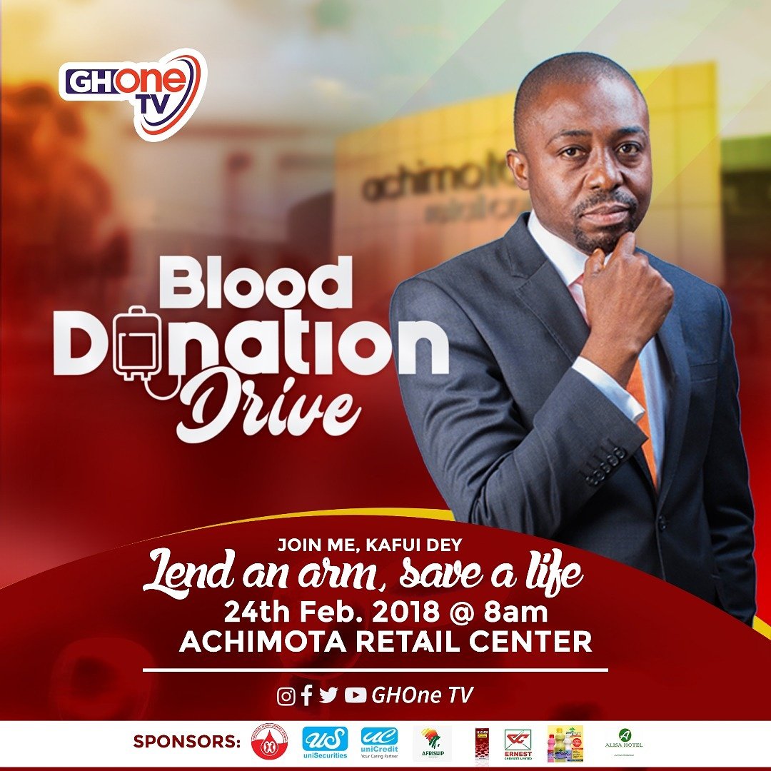 KafuiDey's tweet photo. #BloodDonationDrive
#LendAnArm
#SaveALife
#100Pints
#AchimotaRetailCenter
#February24
@GHOneTV https://t.co/V9Qn2WkCyB