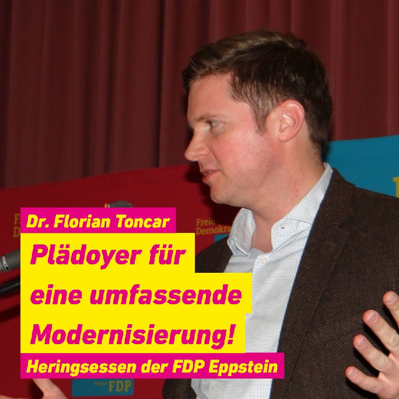 Plädoyer für eine umfassende Modernisierung beim traditionellen Heringsessen! #FDP #Eppstein #Heringsessen b2s.pm/VGahcP