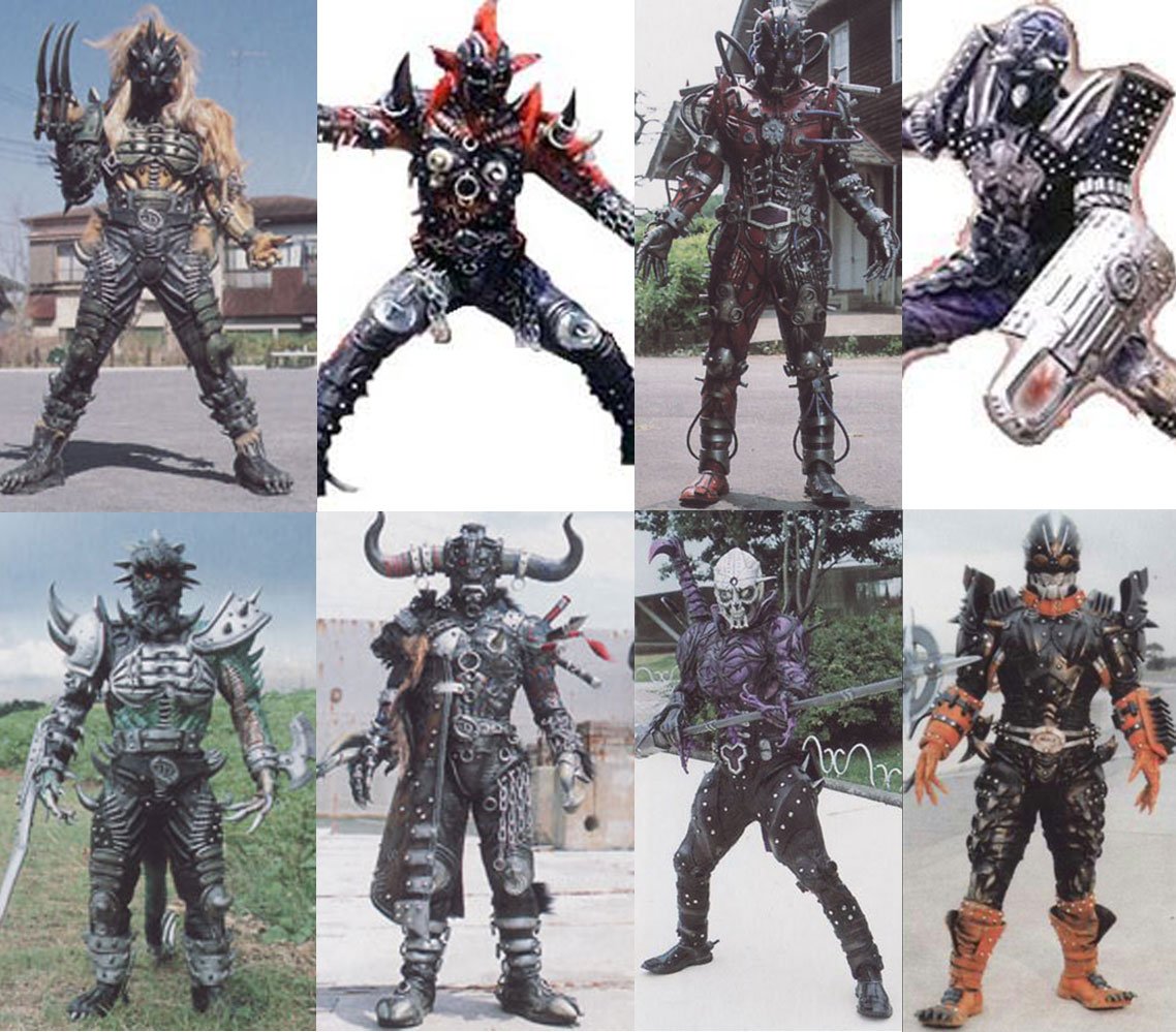 Youkey モンスターメイカー怪廃人 Pa Twitter 仮面ライダー剣の怪人 アンデッドの改造前後まとめ 仮面ライダー剣 アンデッド