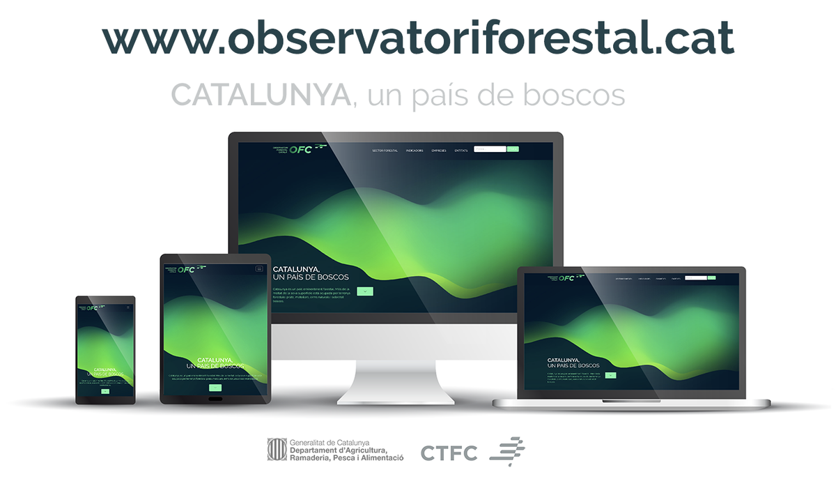 ObsForestCAT's tweet photo. 🆕 Avui obrim la web 📱 renovada de l'#Observatori #Forestal #Català 📢, esperem que us agradi !! 🌳

https://t.co/0gM0judsUS

 @ctforestal @agriculturacat @cpforestal @ICSuro @cfcatalunya @mediambientcat @ICGCat @CREAF_ecologia @gencat https://t.co/33GzW9ft99