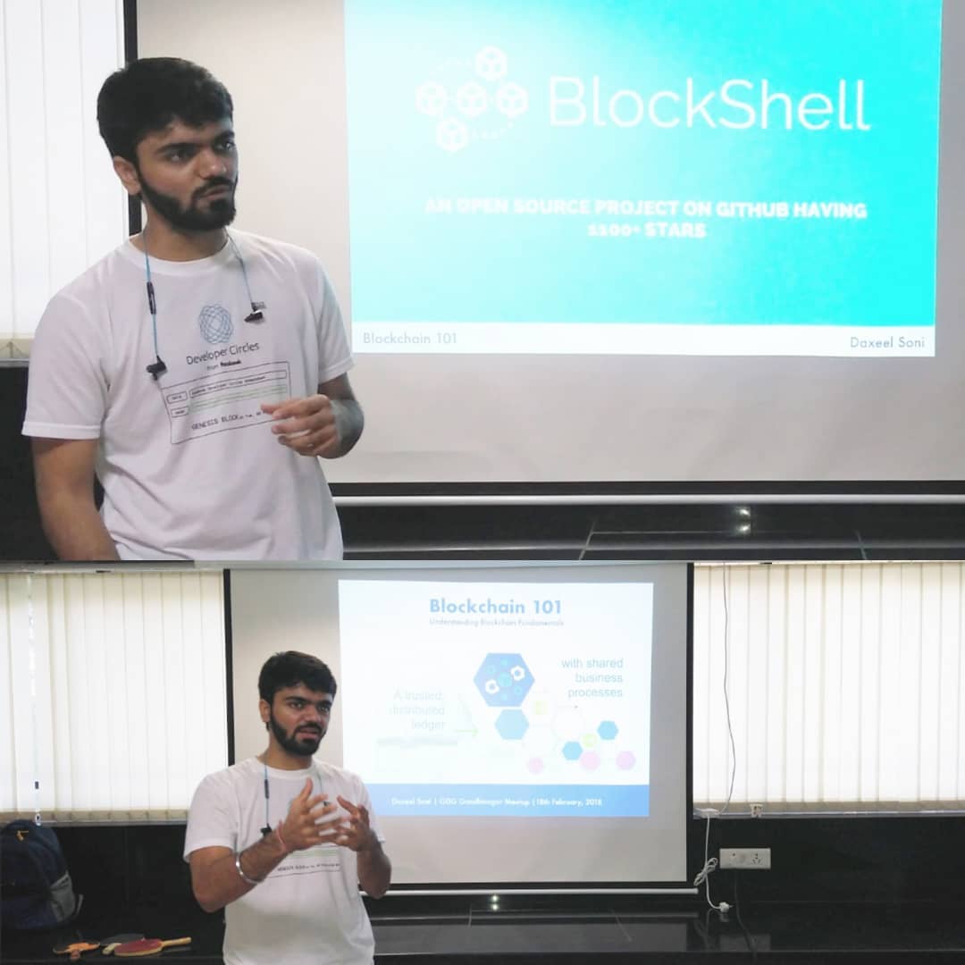 daxeelsoni's tweet image. It was a nice experience to discuss blockchain 101 to students and developers at GDG Gandhinagar meetup with the limited number of people which led to a smooth one-on-one interaction.
#blockchain #blockshell #python #technology #programming #india