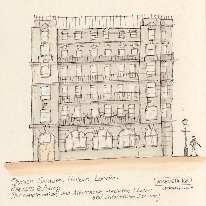 waltcahillart's tweet photo. Queen Square, Bloomsbury. CAMLIS https://t.co/gZT3vKvWg0 #urbansketching #queensquare #holborn #camlis #alternativemedicene #complementarymedicene #artjournal #artjournaling #sketchbook #inkdrawing #dailypost #dailyinstagram #dailyinsta #daily #instagram https://t.co/8x0xyr2JuO