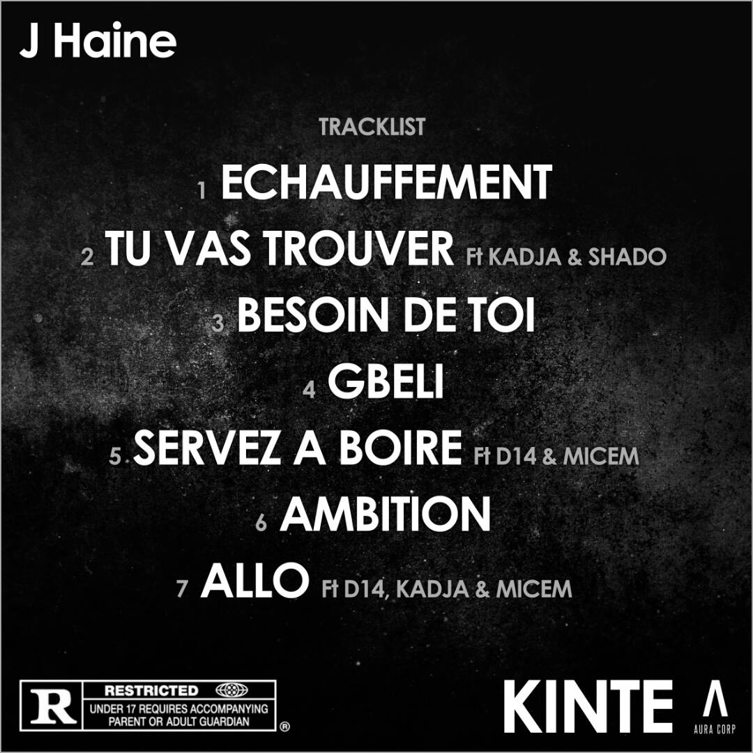 Asterxbulld's tweet photo. Tracklist de mon EP.. Le 20 c'est demain.. #KINTÉ. max de Rt la famille 🙌 https://t.co/hK7wNVdVTW