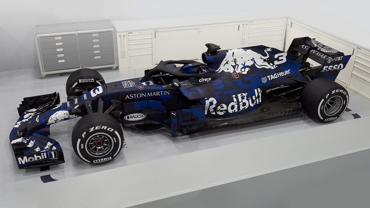 F1Connection's tweet image. The #RB14 has been revealed albeit in another camouflage livery