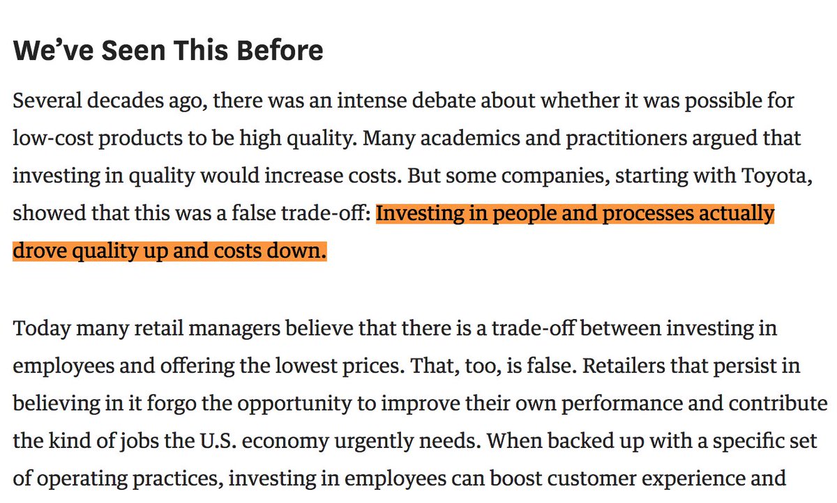 ExpectMoreAR's tweet photo. Interesting report from @HarvardBiz:
"Why 'Good Jobs' are Good For Retailers"
https://t.co/MeXc9bakez
We can #ExpectMoreAR when:
- more Arkansans earn a family-supporting wage
- we invest in people to develop workforce https://t.co/5CPpQRijlL