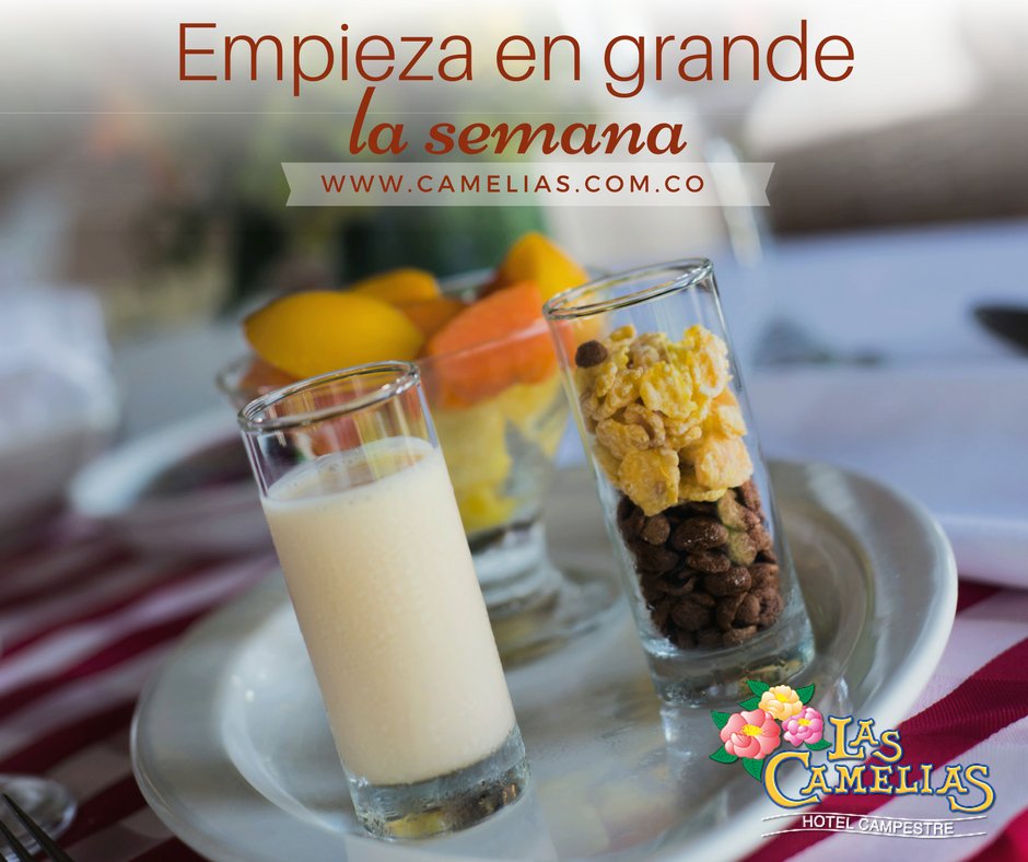 ¡Buenos días! 
Empieza en grande la semana comenzando por tu desayuno y que tus días en #LasCamelias sean los mejores. 

#buendia  #lunes #desayuno #cereales #comidasana 

camelias.com.co
