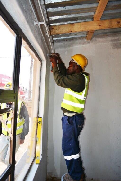 AfribizInvest's tweet photo. Afribiz Team currently in Soweto rebuilding a home affected by the storm. This is a child headed family. Soweto we care. #afribizinvest #soweto #stormvictims #proteaglen #braamfischer https://t.co/fOBj5af0qL