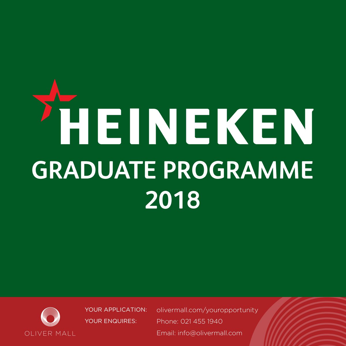 _OliverMall's tweet photo. Time to make a move your future self will thank you for! The Heineken Sales Graduate Programme 2018 is now taking applications: https://t.co/qt4zyrs7f5

Apply here: https://t.co/qt4zyrs7f5
.
.
.
#graduate #recruitment #jobs #jobhunt #careers #heineken #ireland #sales #nowhiring https://t.co/GkxrJxNfXO
