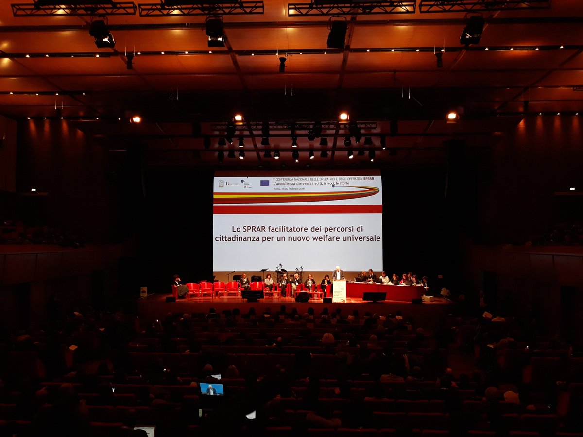 SPRARCalanna's tweet photo. 1° Conferenza nazionale delle operatrici e degli operatori SPRAR #laccoglienzacheverra #sprar2018 @Cittalia @rete_sprar https://t.co/oxIzQOJhZF