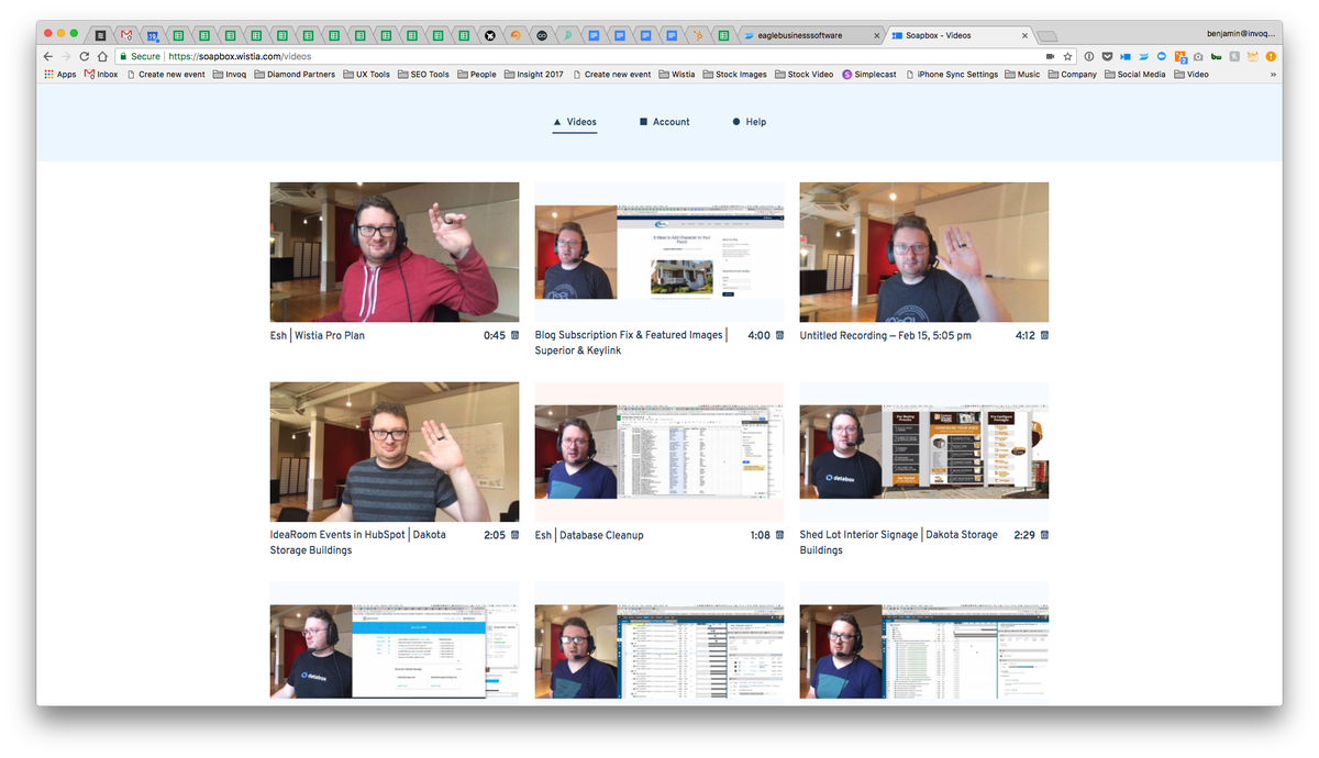 InvoqMarketing's tweet photo. @wistia we are loving #soapbox. Thanks for creating a tool that is taking our customer support to the next level! https://t.co/L8EACtbhLz