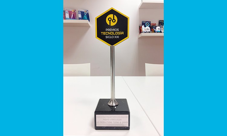 KD Toons &amp; Games has received on February 15, 2018, the Videogames award granted in the First National Gala of Siglo XXI Technology Awards.

KD Toons &amp; Games recibió el 15 de Febrero de 2018 el galardón en Videojuegos en la I Gala Nacional de Premios Tecnología Siglo XXI.