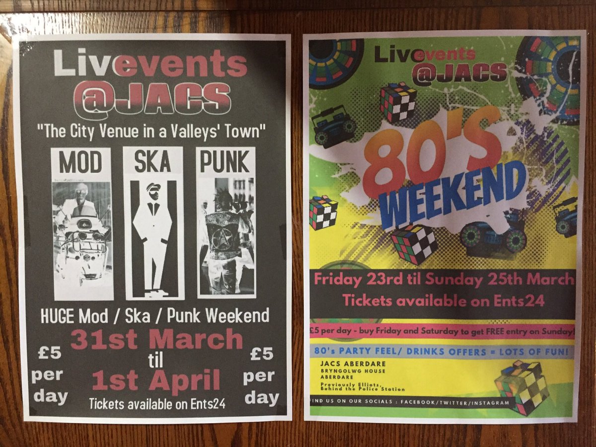 2 great weekends coming up. #80smusic #skamusic #punkmusic #modmusic get those tickets via ents24