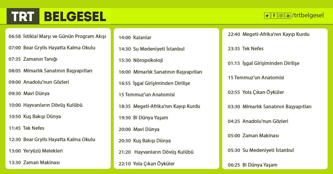trt belgesel en twitter bizi izlemeye devam edin trtbelgesel https t co dsgz636pxo twitter